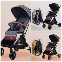 Street Smart Auto Fold Stroller for Kids, Safety Certified, Travel Friendly, Breathable Mesh, 0-3 Yrs