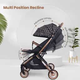 Street Smart Auto Fold Stroller for Kids, Safety Certified, Travel Friendly, Breathable Mesh, 0-3 Yrs