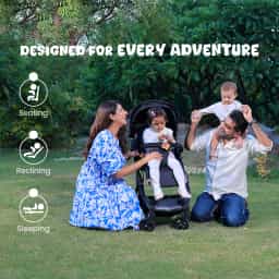 Rent Baby Stroller for 0 to 5 Years | Foldable & Travel-Friendly | B-wagon