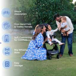 Rent Baby Stroller for 0 to 5 Years | Foldable & Travel-Friendly | B-wagon
