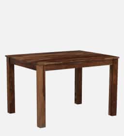 Solid Sheesham Wood Dining Table Set 4-Seater urbancut 