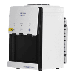 VOLTAS MINIMAGIC Spring TT | Hot, Cold & Normal Top Load Water Dispenser with Eco-friendly Refrigerant (White & Black)