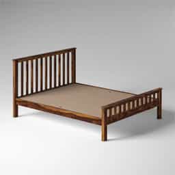 Solid wood Non Storage Cot - Queen size 