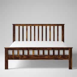 Solid wood Non Storage Cot - Queen size 