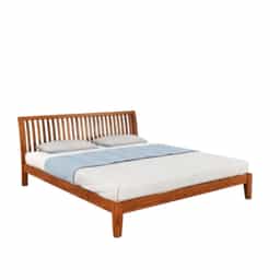 Eli Non Storage Bed - Queen Size Solid Wood 