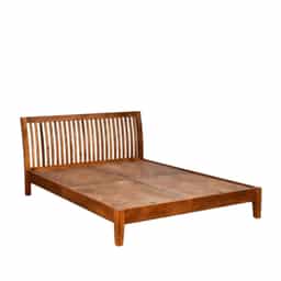 Eli Non Storage Bed - Queen Size Solid Wood 