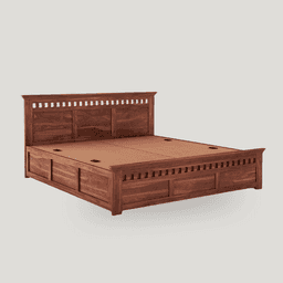Solid Sheesham Wood Kuber Bed King Size 6X6.5 feet | Box Storage 