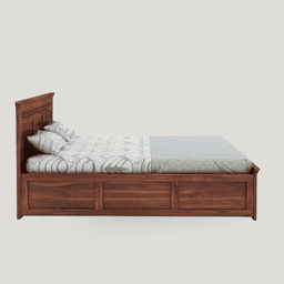 Solid Sheesham Wood Kuber Bed King Size 6X6.5 feet | Box Storage 