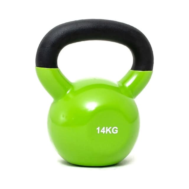 Vinyl Coated 14KG Kettlebell – Solid Cast Iron for Home & Gym Workouts | Unisex Fitness Training