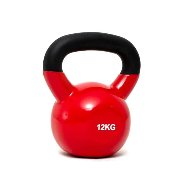 Vinyl Coated 12KG Kettlebell – Solid Cast Iron for Home & Gym Workouts | Unisex Fitness Training