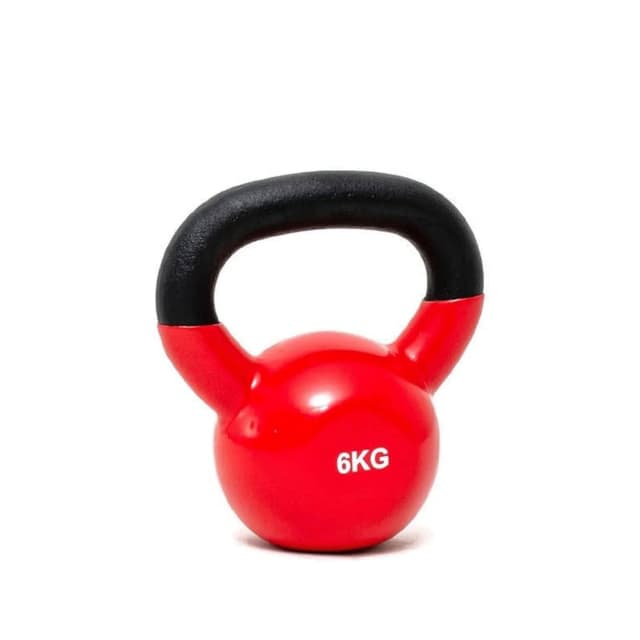 Vinyl Coated 6KG Kettlebell – Solid Cast Iron for Home & Gym Workouts | Unisex Fitness Training