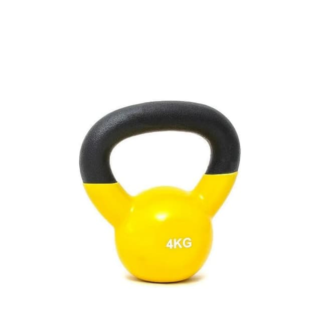 Vinyl Coated 4KG Kettlebell – Solid Cast Iron for Home & Gym Workouts | Unisex Fitness Training