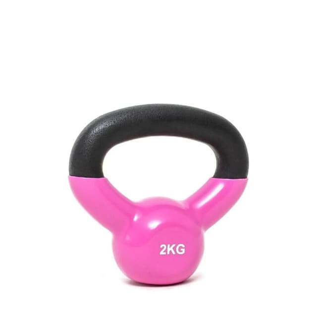 Vinyl Coated 2KG Kettlebell – Solid Cast Iron for Home & Gym Workouts | Unisex Fitness Training