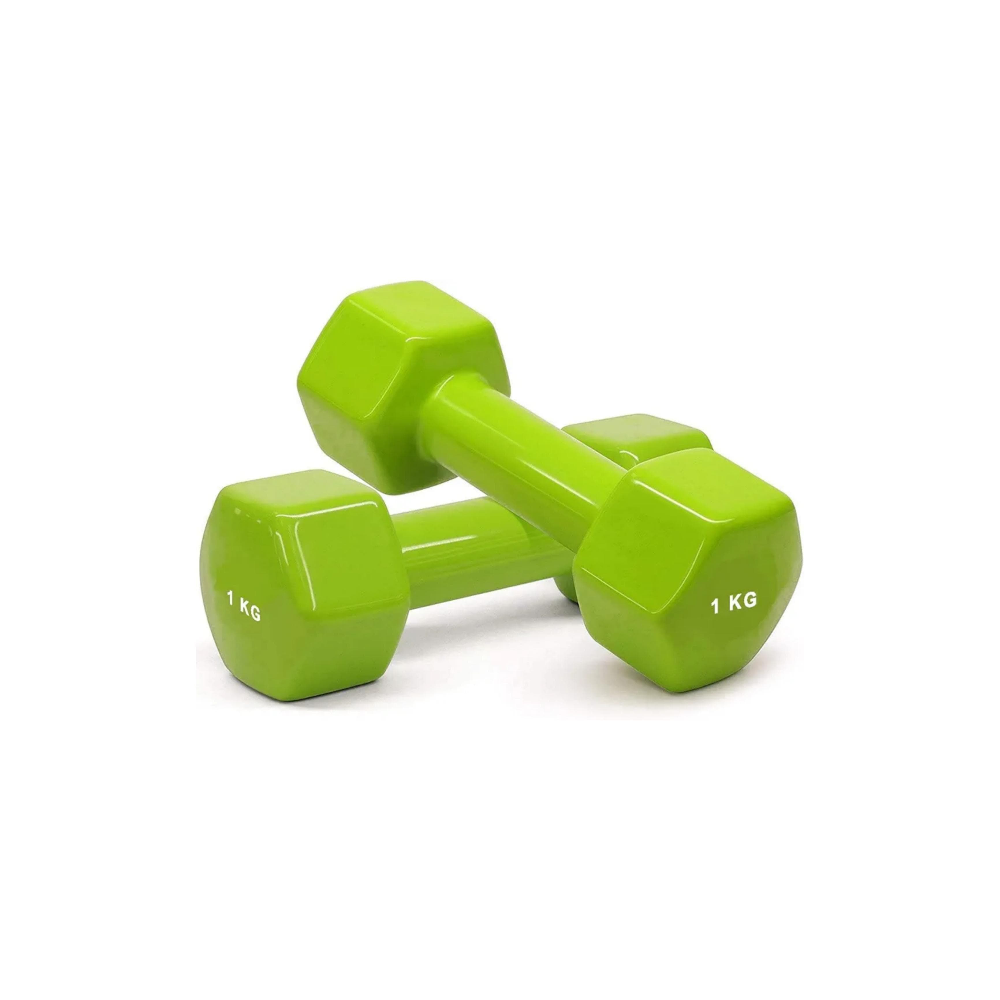 Vinyl Coated Dumbbell 1kg For Gym Exercises