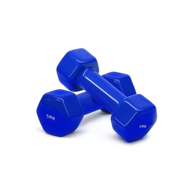 Vinyl Coated Dumbbell 5kg For Gym Exercises