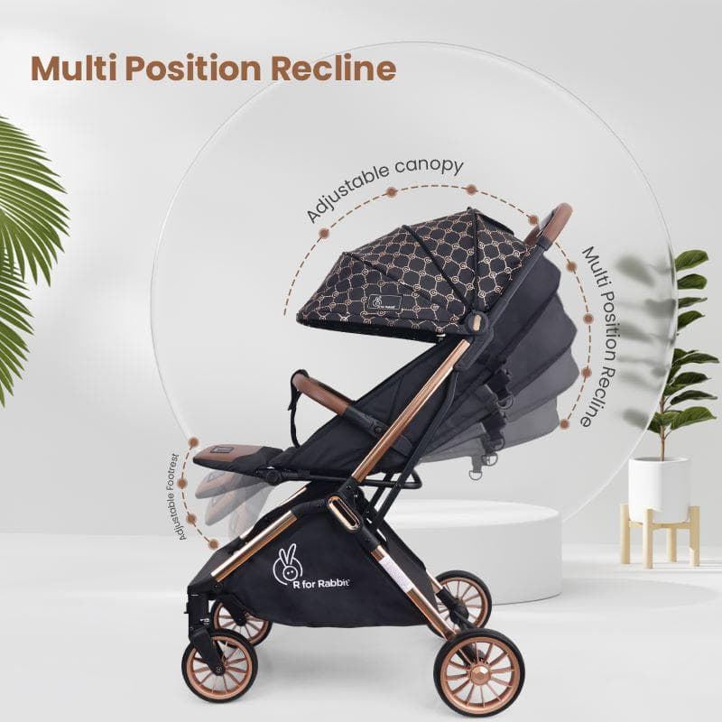 Street Smart Auto Fold Stroller for Kids, Safety Certified, Travel Friendly, Breathable Mesh, 0-3 Yrs