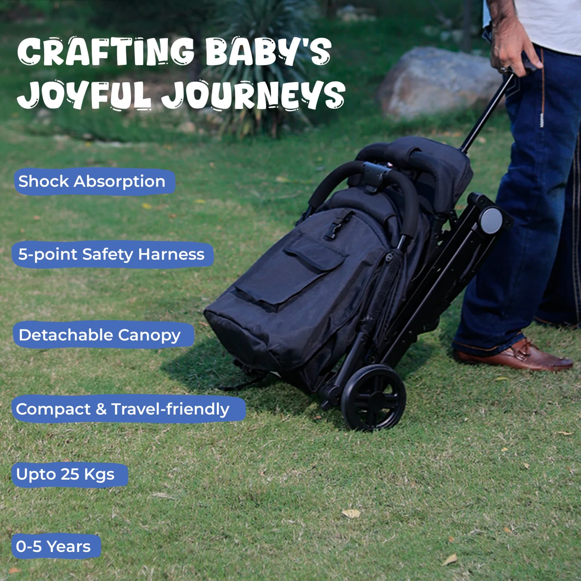 Rent Baby Stroller for 0 to 5 Years | Foldable & Travel-Friendly | B-wagon