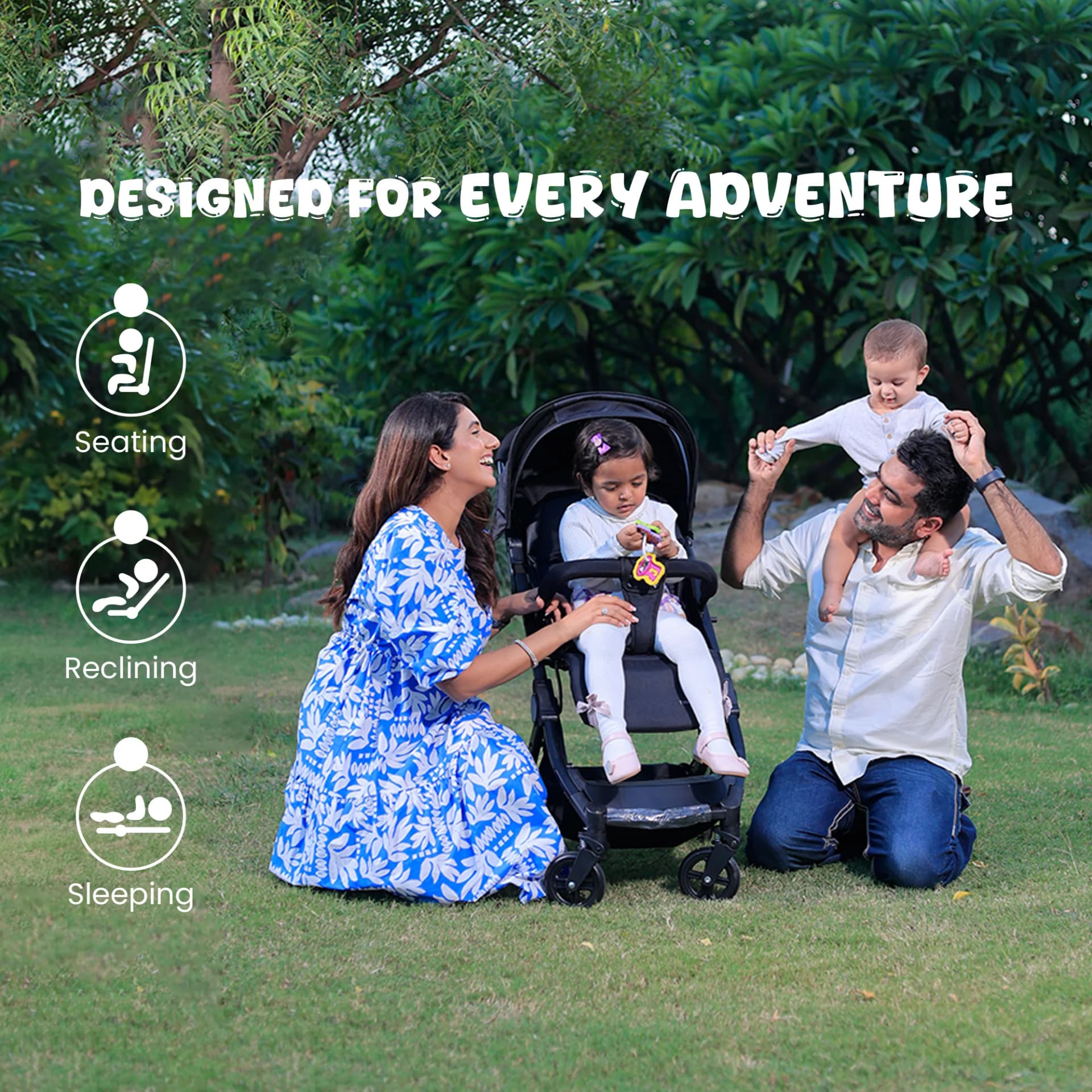 Rent Baby Stroller for 0 to 5 Years | Foldable & Travel-Friendly | B-wagon