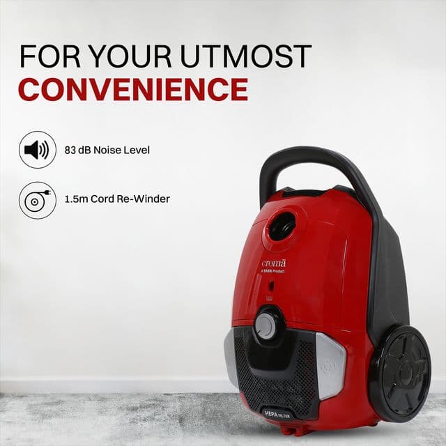 Croma 1600W Dry Vacuum Cleaner