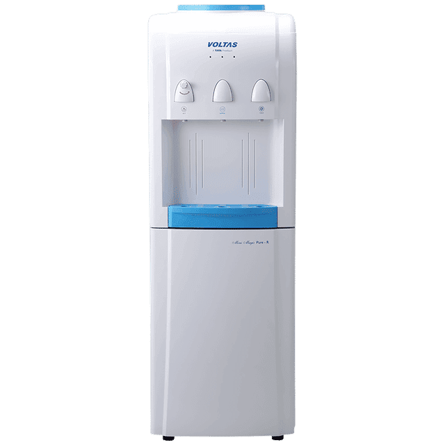 VOLTAS MINIMAGIC Pure R | Hot, Cold & Normal Top Load Water Dispenser with Cooling Cabinet (White)