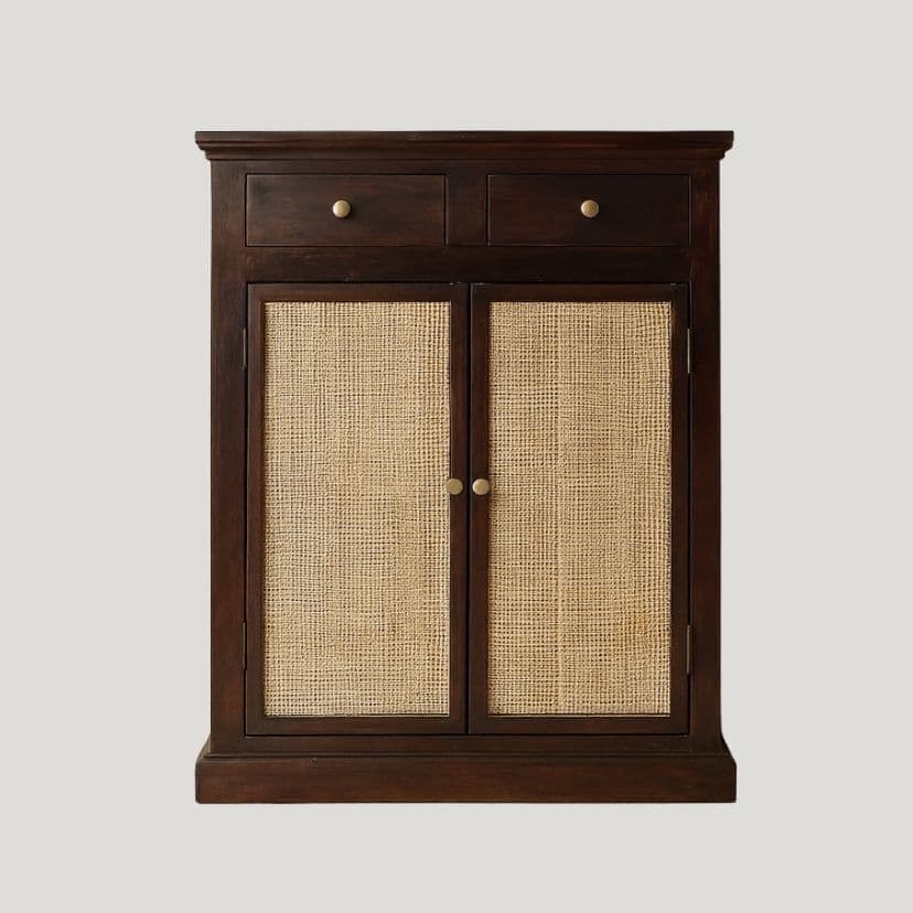 Jorge's  Rattan Door Shoe Cabinet
