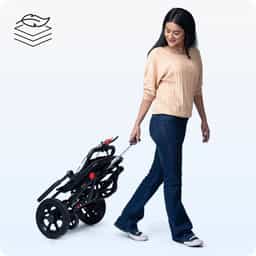 Foldable Travel Wheelchair -(100Kg Capacity) Foldable Travel Wheelchair -(100Kg Capacity)