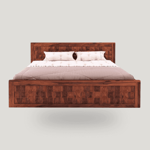 Solid Sheesham Wood Diamond Bed King Size 6X6.5 feet | Box Storage Solid Sheesham Wood Diamond Bed King Size 6X6.5 feet | Box Storage